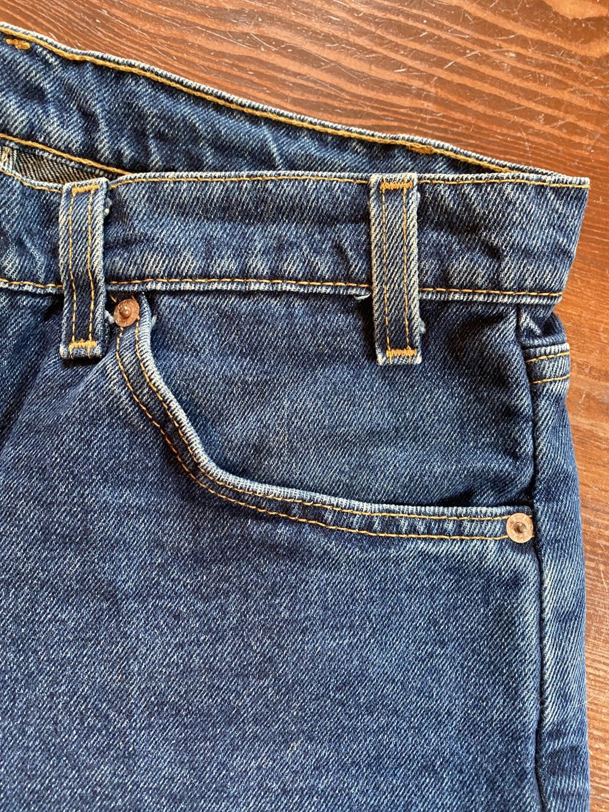 Levi's Vintage 1998 Levi’s 550 Relaxed White Tab Dark Denim Shorts Size US 32 / EU 48 - 11 Thumbnail