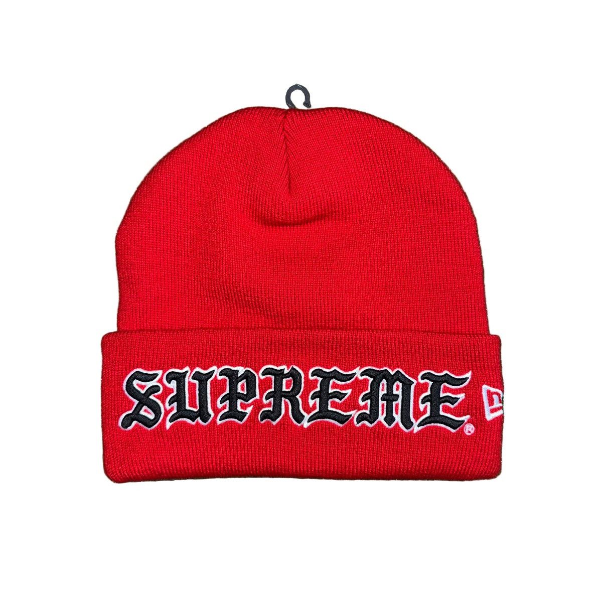 帽子 Supreme Old English Printed Beanie Red Supreme Old English Beanie | Grailed
