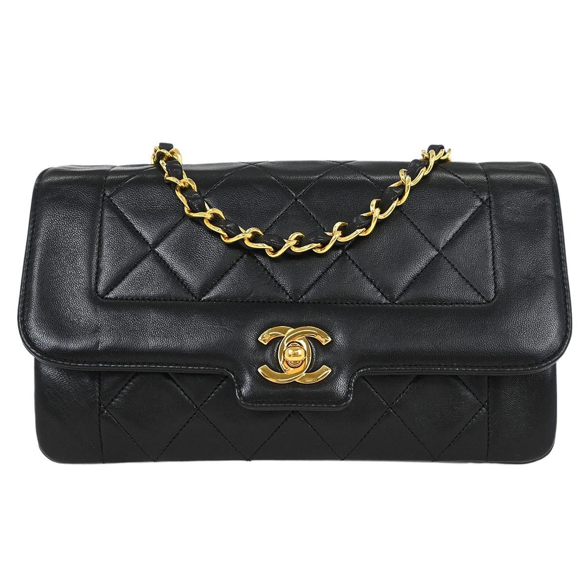 Chanel Chanel Vintage CC Chain Flap Bag Quilted Lambskin Size ONE SIZE - 1 Thumbnail