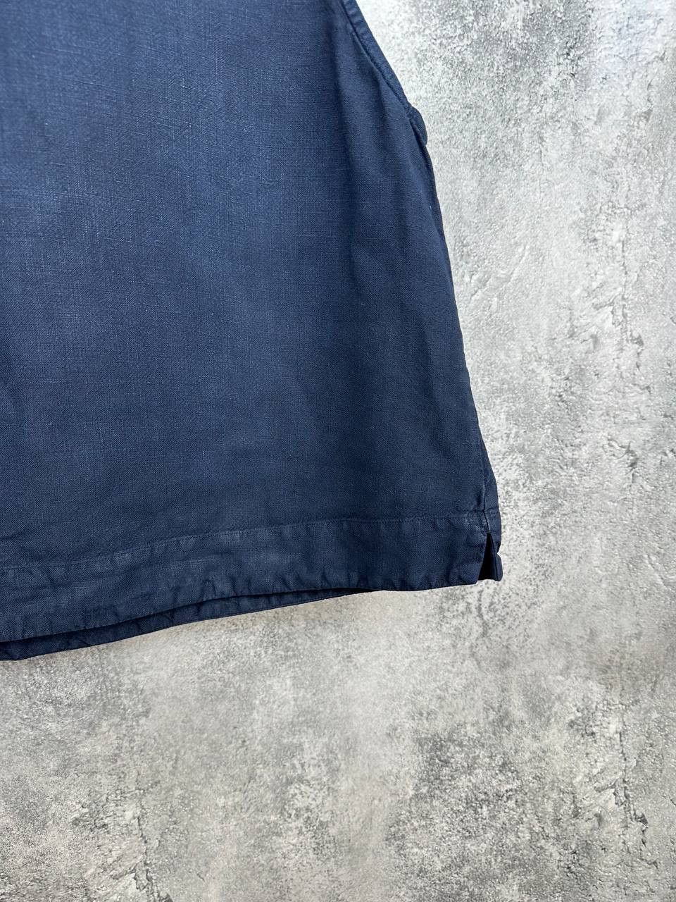 OSKA OSKA 100% Linen Crop Top Navy Faded Tank Vintage Size M / US 6-8 / IT 42-44 - 8 Thumbnail