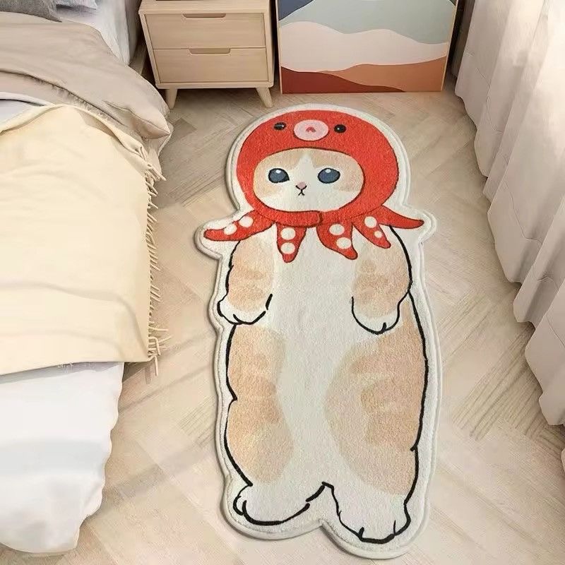 Designer × Homemade Cartoon Rug Cat Carpet Fluffy Bedroom Size ONE SIZE - 1 Thumbnail