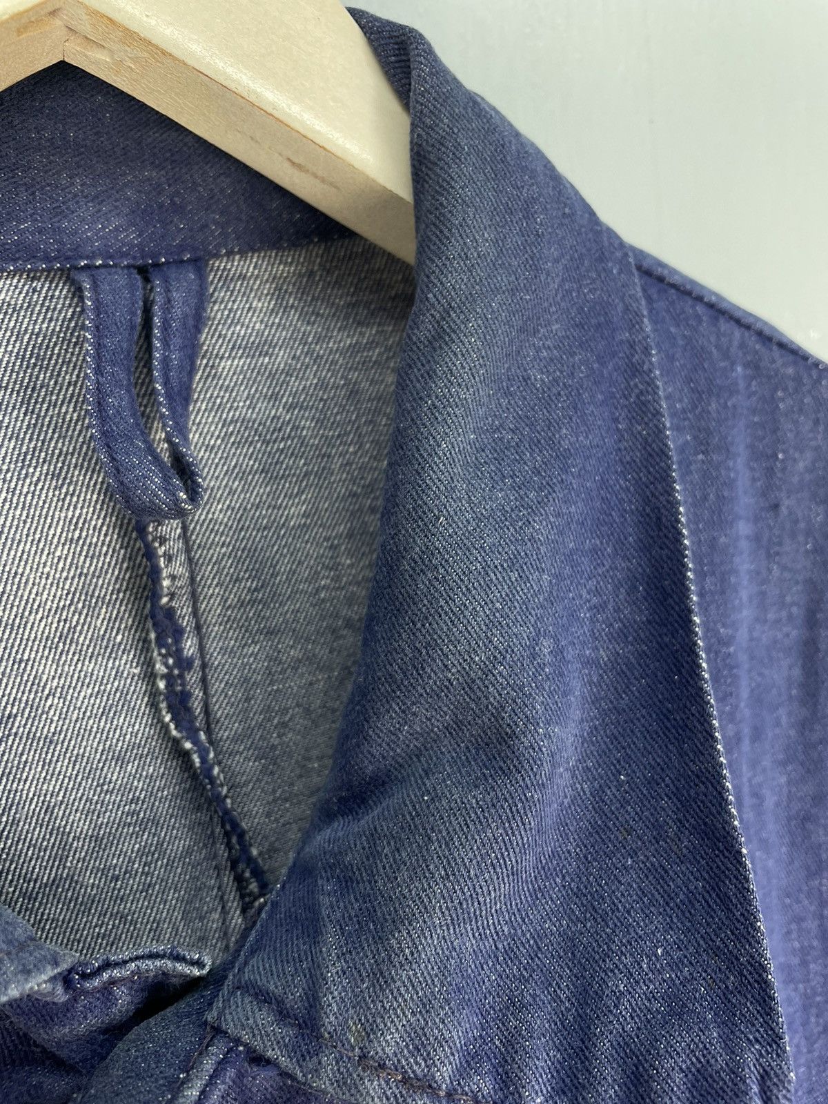 Vintage Vintage French works jacket selvage denim Size US L / EU 52-54 / 3 - 5 Thumbnail