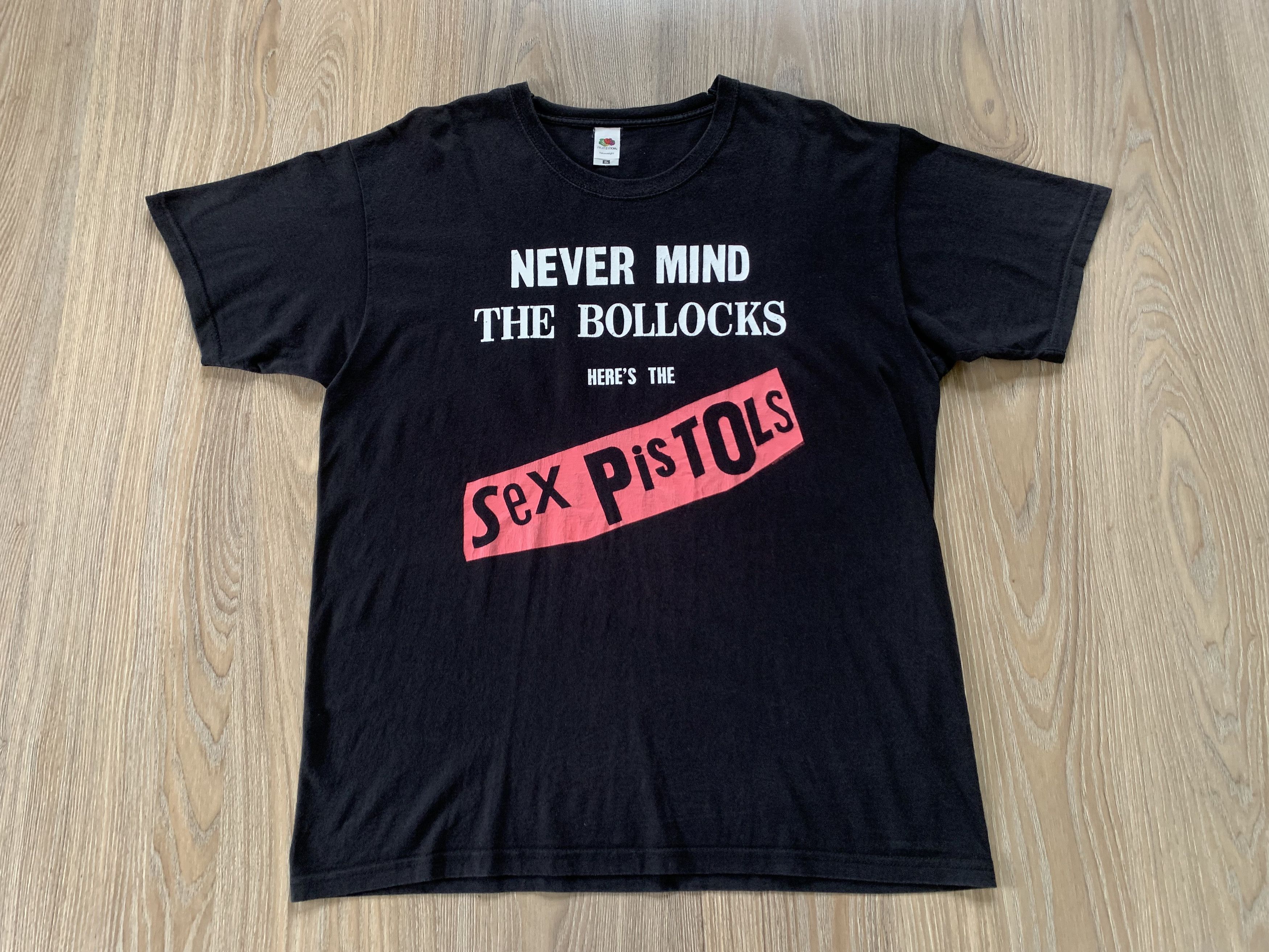 Band Tees × Fruit Of The Loom × Vintage Vintage Sex Pistols Never Mind T-Shirt Size US XL / EU 56 / 4 - 2 Thumbnail