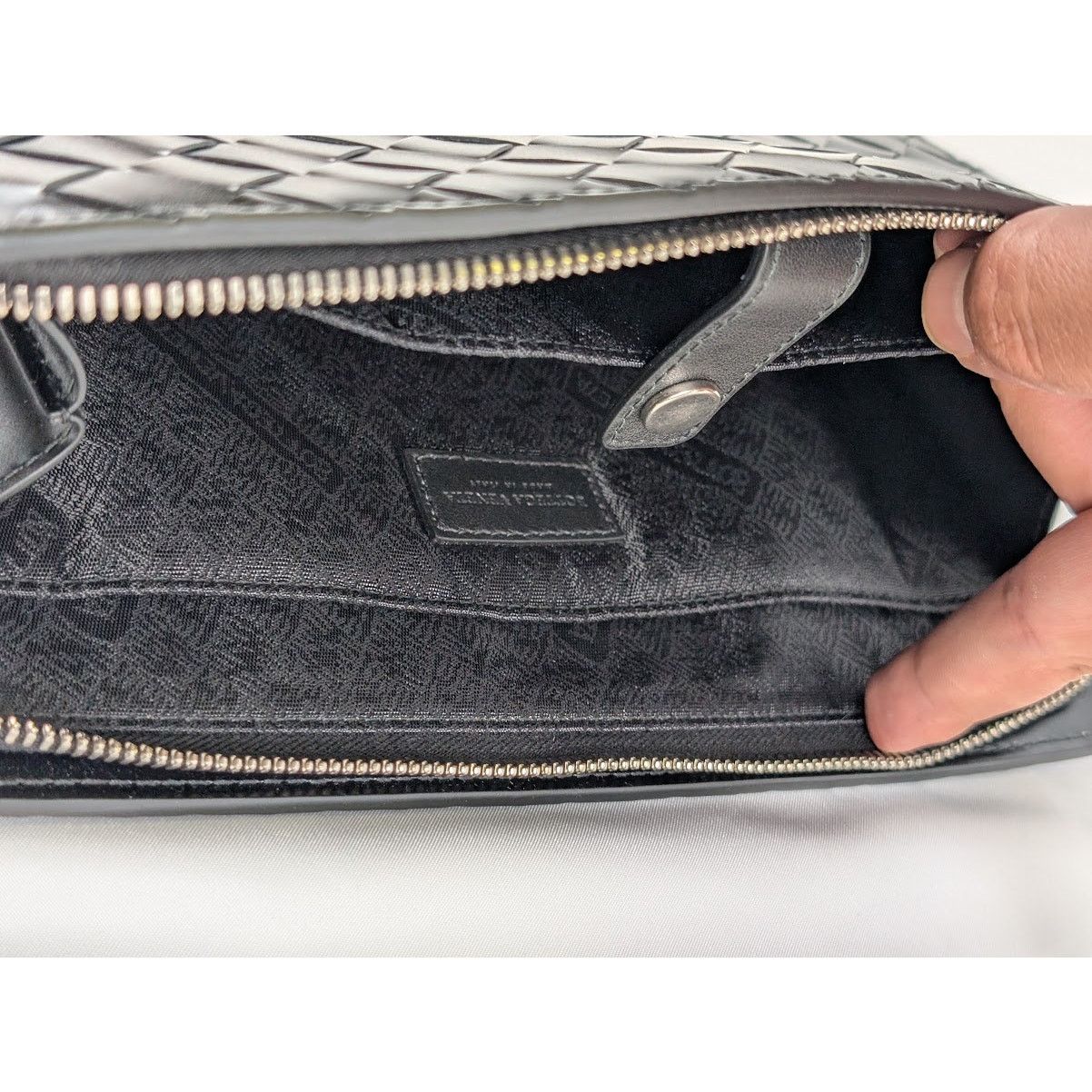 Bottega Veneta o1rshd1 Intrecciato Spazzolato Calf Documents in Nero Size ONE SIZE - 7 Thumbnail