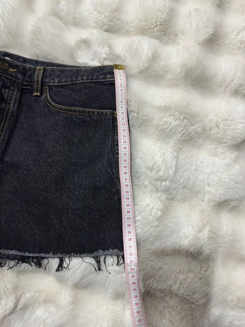 Saint Laurent Paris Saint Laurent Paris Fringed Destroyed Denim Shorts Size US 31 - 9 Thumbnail