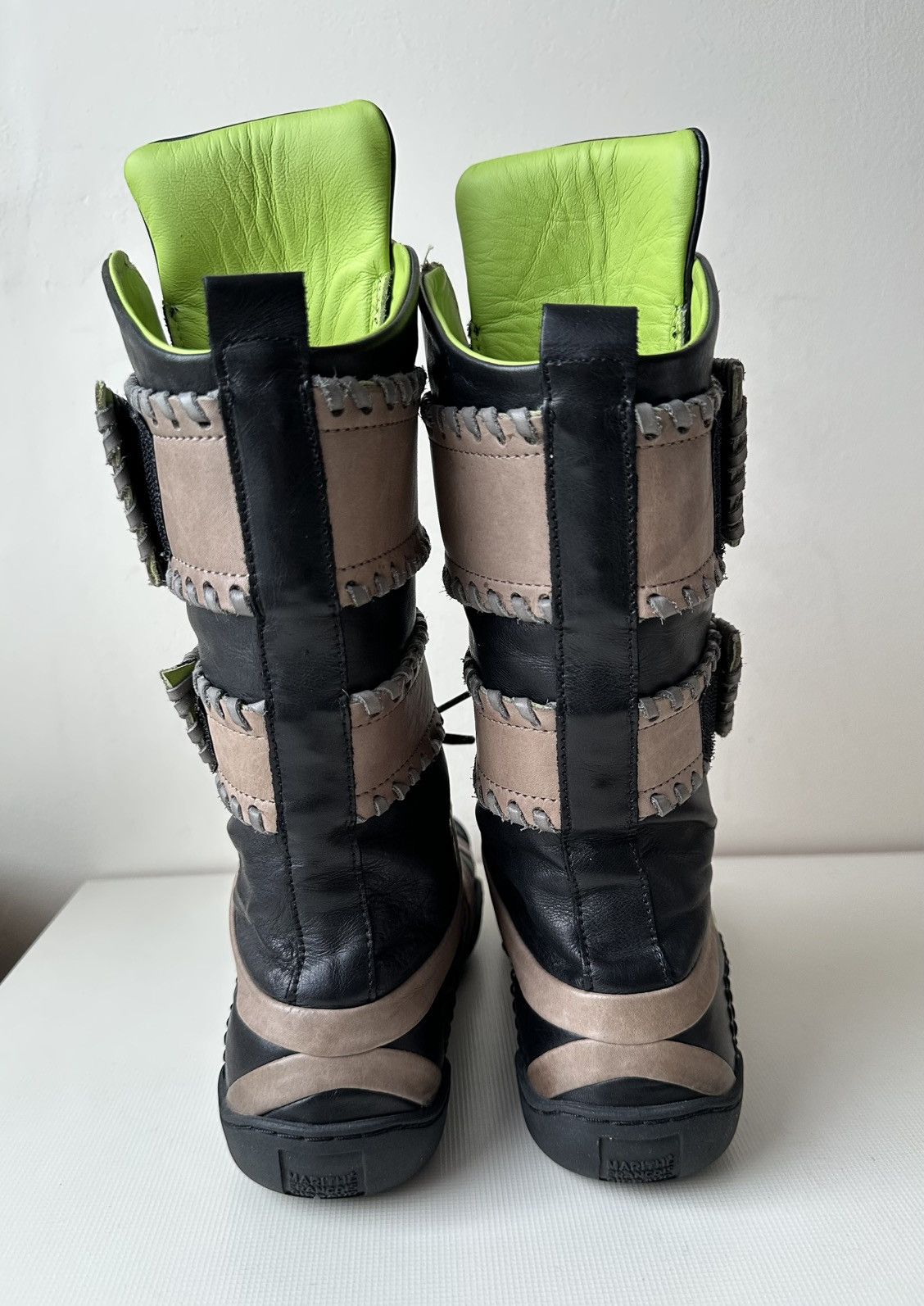 Marithe + Francois Girbaud Marithe Francois Girbaud (2007) Girbox Thai leather boots Size US 7 / IT 37 - 5 Thumbnail