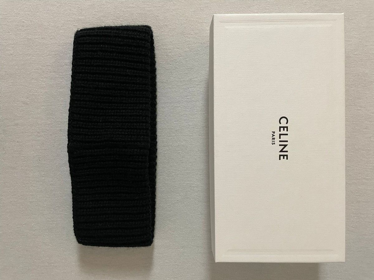 Celine × Hedi Slimane FW22 - BOY DOLL - Headband Hat Celine Logo Pop Up Only Size ONE SIZE - 9 Thumbnail
