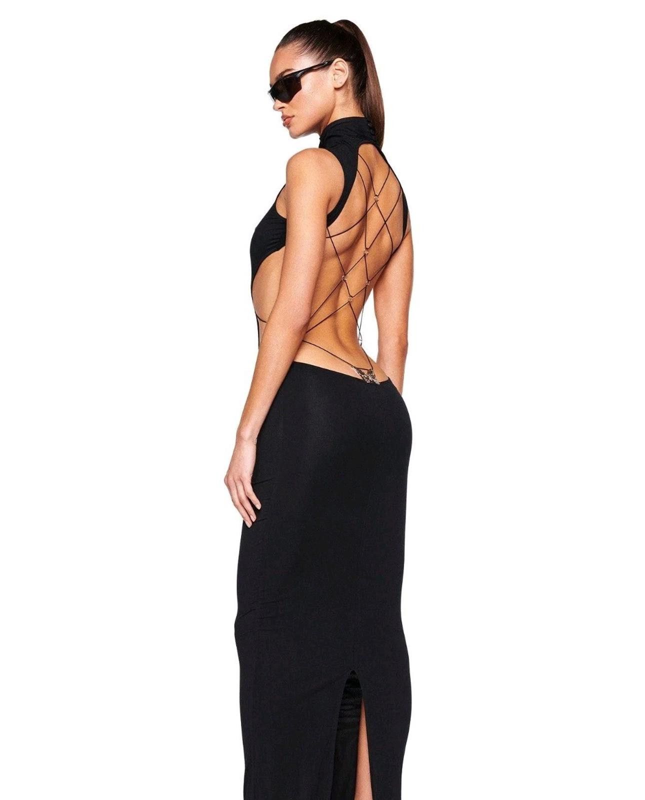 Designer SOLD OUT I.AM.GIA Larissa Maxi Dress Black Size S Size S / US 4 / IT 40 - 5 Thumbnail