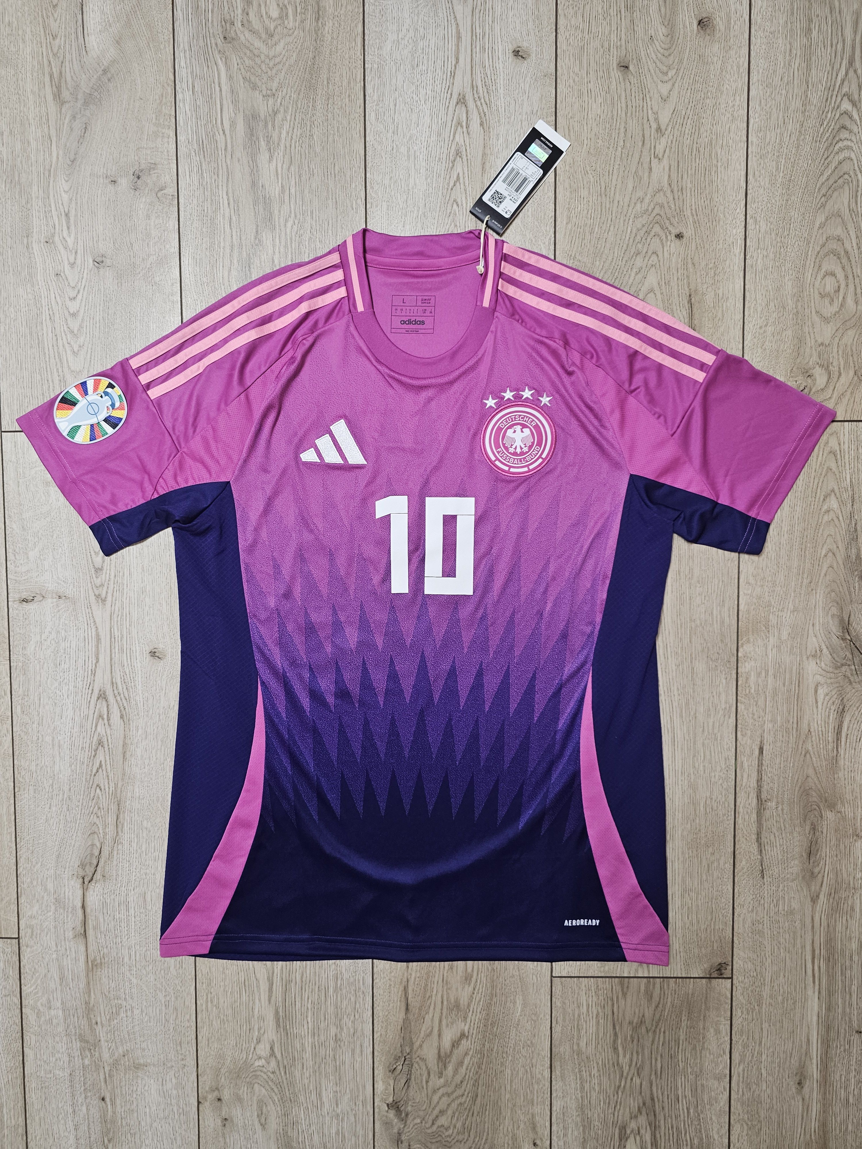 Adidas GERMANY 2024 AWAY SANE EURO FOOTBALL SHIRT SOCCER JERSEY Size US L / EU 52-54 / 3 - 2 Thumbnail