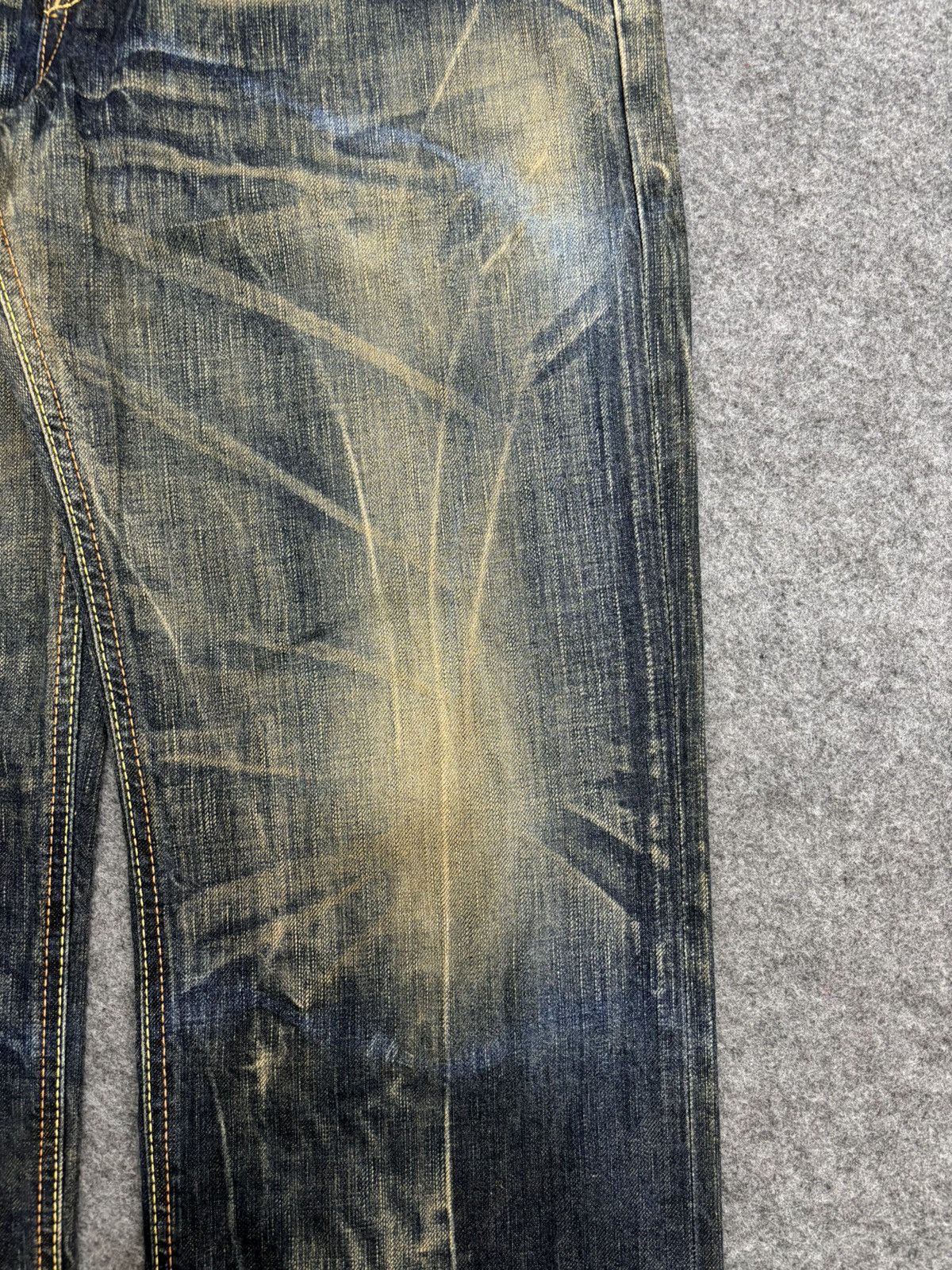 Edwin 💥Insane Raw Fades💥Edwin 503 Wide Japan Style Denim F478 Size US 33 - 6 Thumbnail