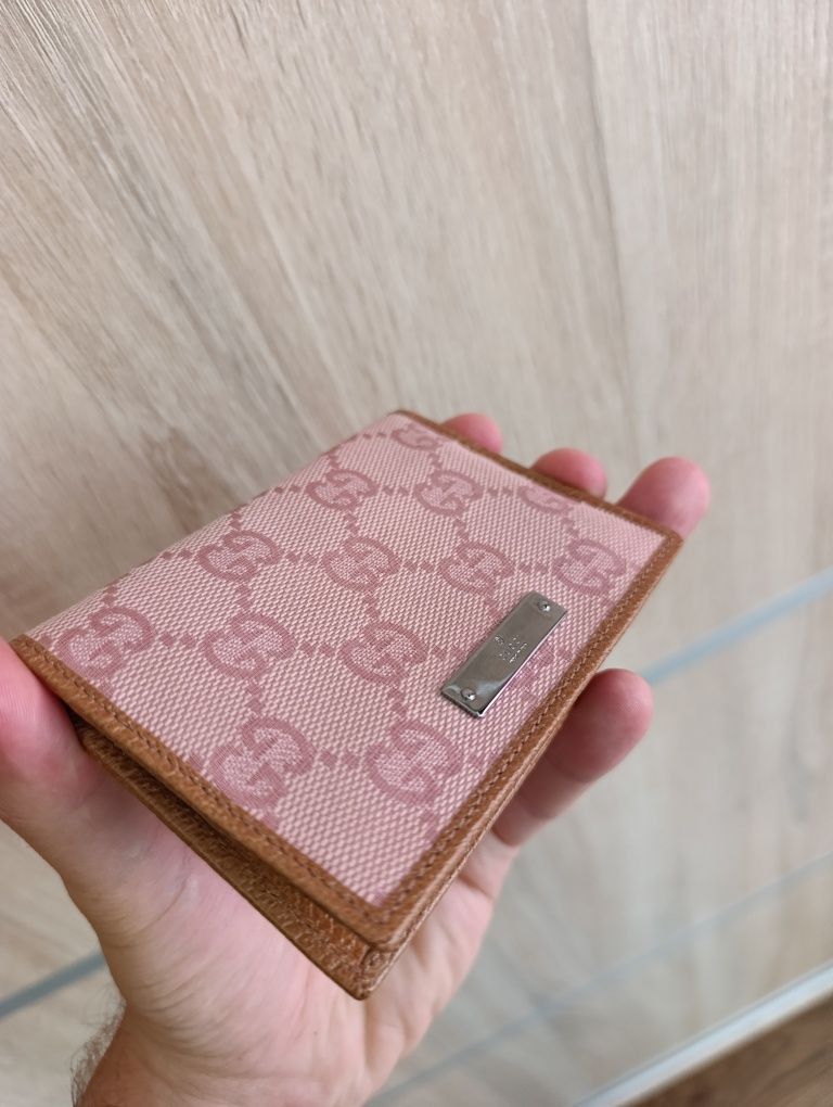 Gucci Gucci Pink Card Holder Leather Wallet Size ONE SIZE - 4 Thumbnail