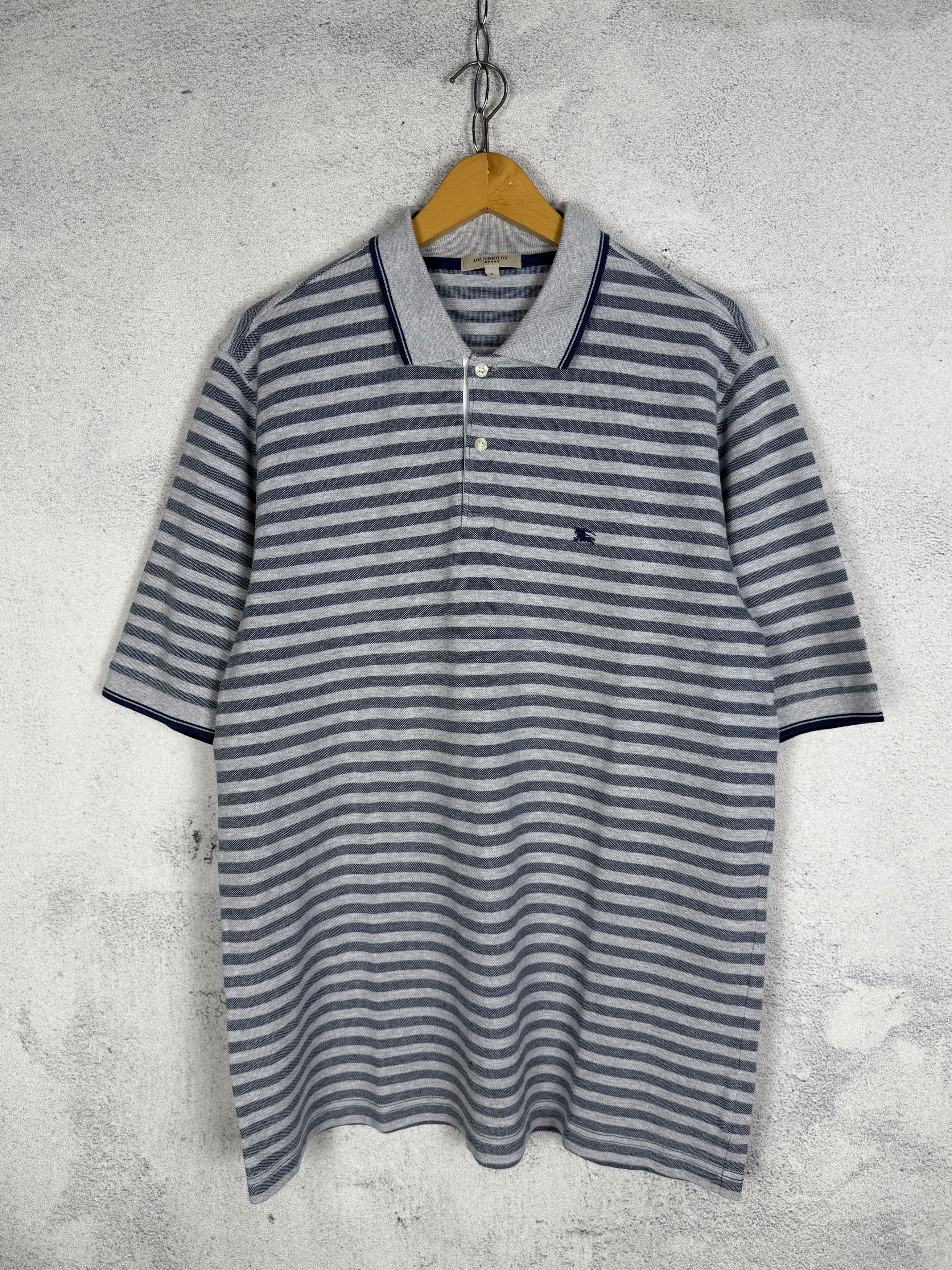 Burberry Burberry Stripe Polo Shirt Size US L / EU 52-54 / 3 - 1 Thumbnail
