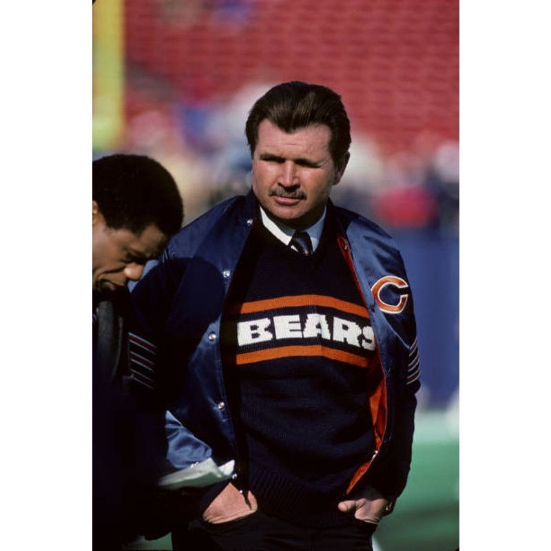 NFL × Starter Chicago Bears 80s 90s satin Varsity M L navy orange NFL vtg Size US L / EU 52-54 / 3 - 6 Thumbnail