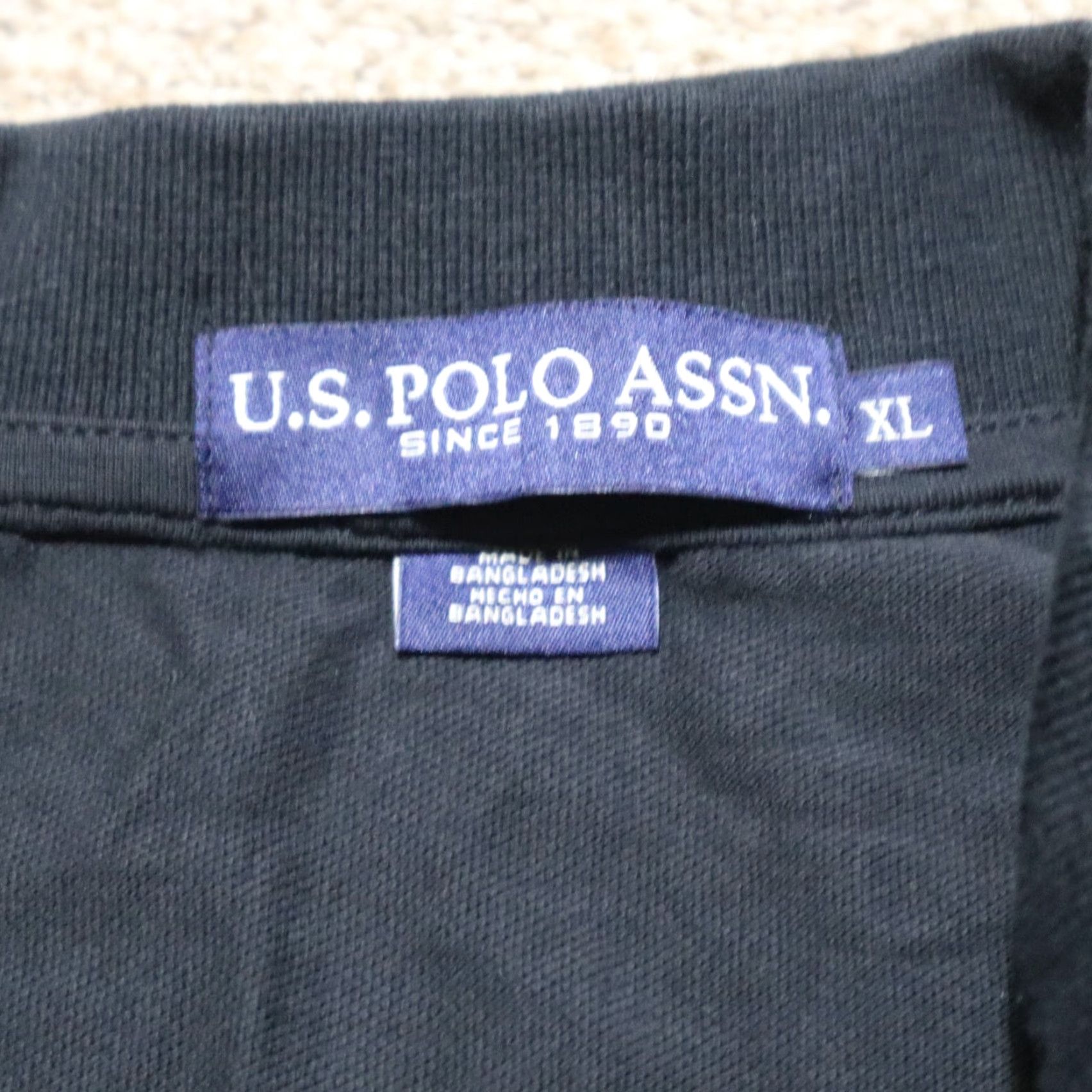 Vintage US Polo Assn Polo Shirt Short Sleeve Adult Mens XL Black Shirt Size US XL / EU 56 / 4 - 3 Thumbnail