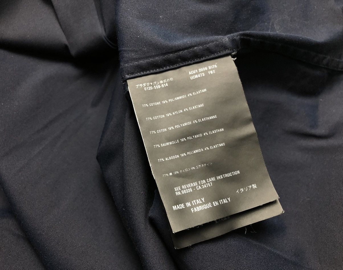 Prada Prada cotton/nylon/elastane shirt Size US L / EU 52-54 / 3 - 5 Thumbnail