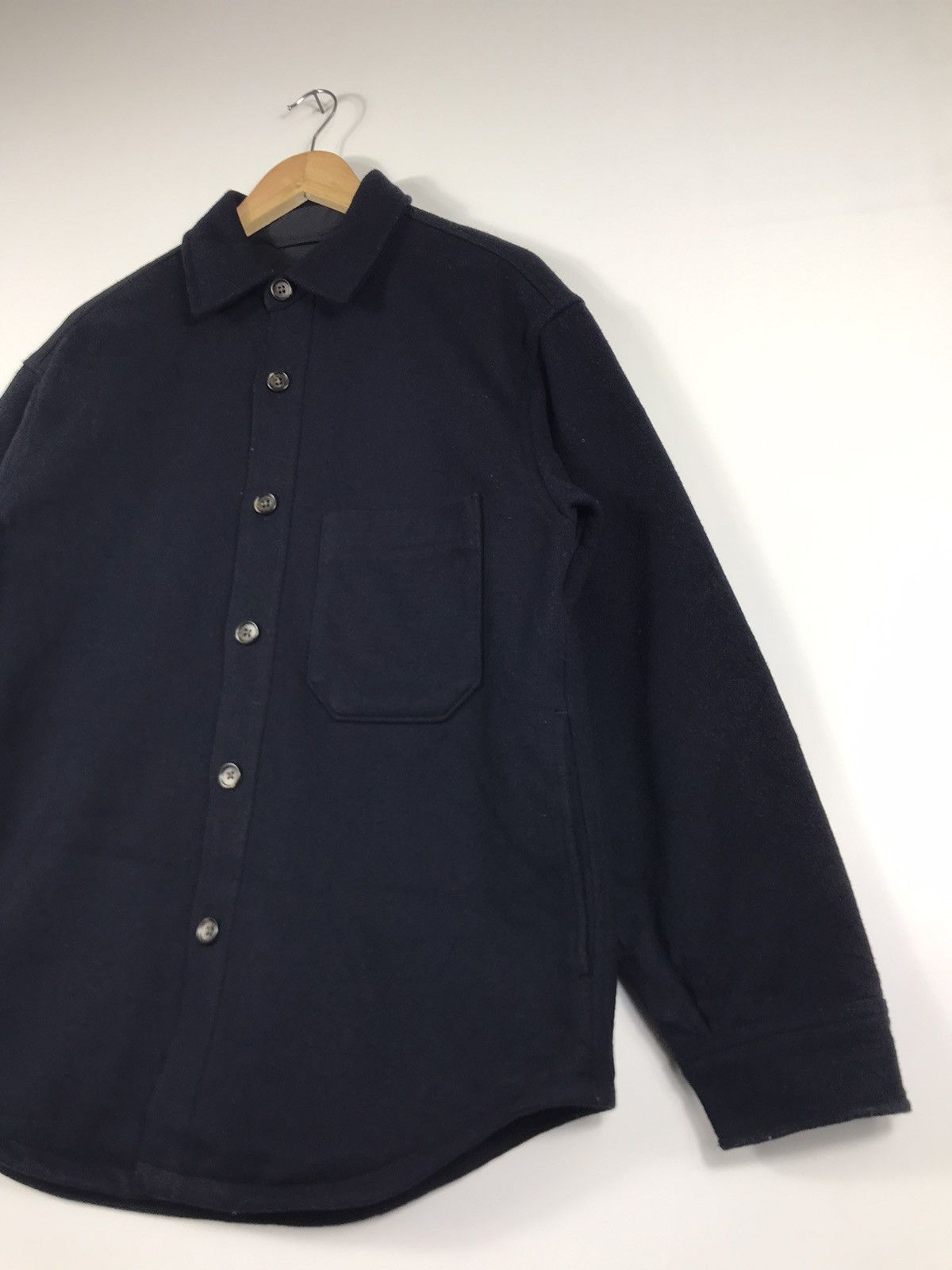 Japanese Brand × Uniqlo 🔥Uniqlo Wool Button Shirt Jacket Size US M / EU 48-50 / 2 - 3 Thumbnail