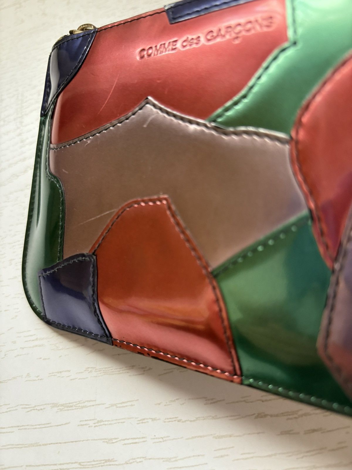 Comme des Garcons Comme Des garçon metallic patch zip wallet Size ONE SIZE - 4 Thumbnail