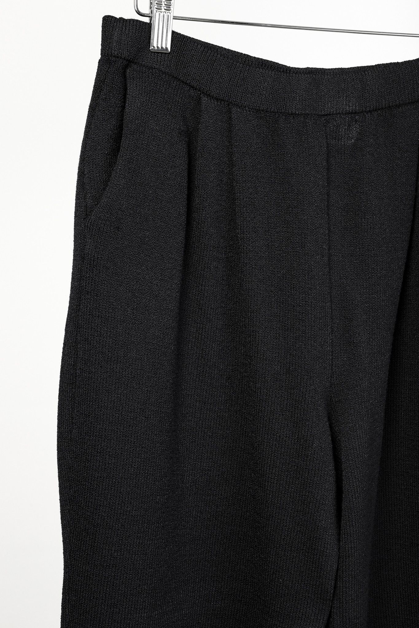 Other St. John Basics Black Pleated Waist Knit Pant Size 32" / US 10 / IT 46 - 5 Thumbnail
