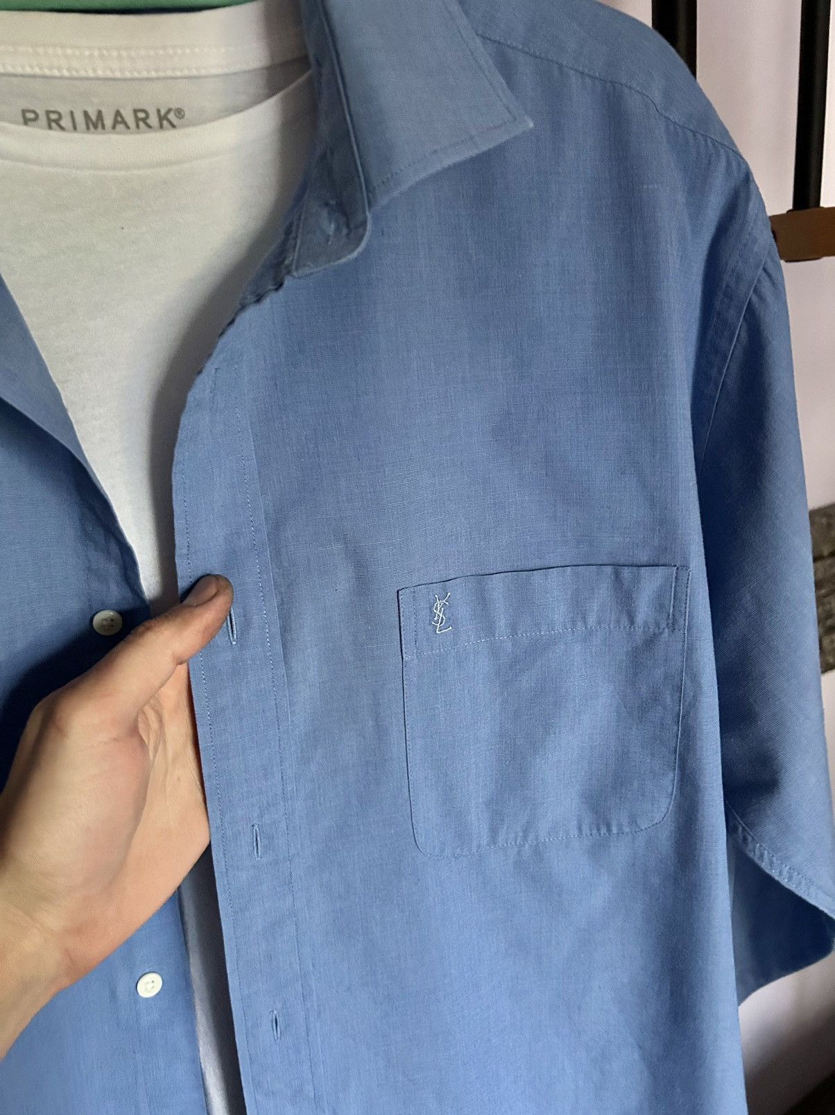 Saint Laurent Paris YSL light Cotton Shirt overshirt Size US L / EU 52-54 / 3 - 2 Thumbnail