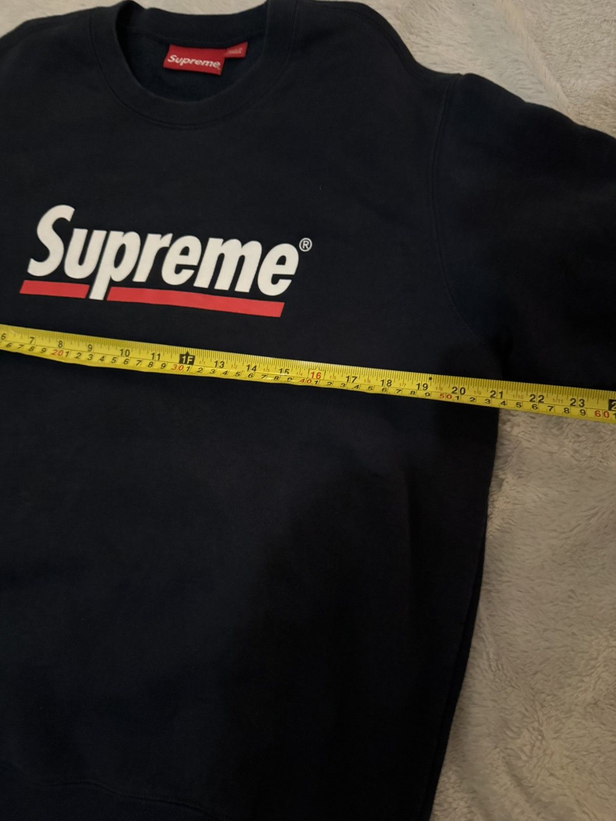 Supreme SUPREME Logo spellout crewneck sweatshirt size medium Size US M / EU 48-50 / 2 - 6 Thumbnail