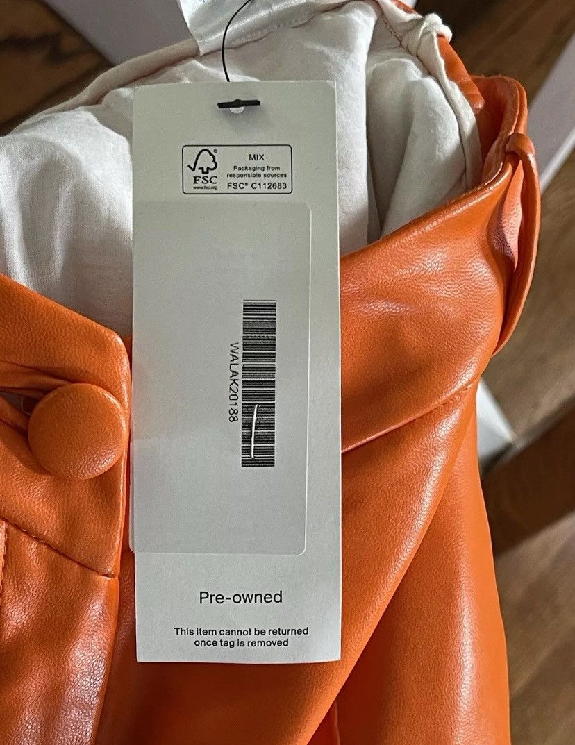 Aleksandre Akhalkatsishvili aleksandre akhalkatsishvili Leather Pants Orange Size XS Size 25" / US 0 / IT 36 - 5 Thumbnail