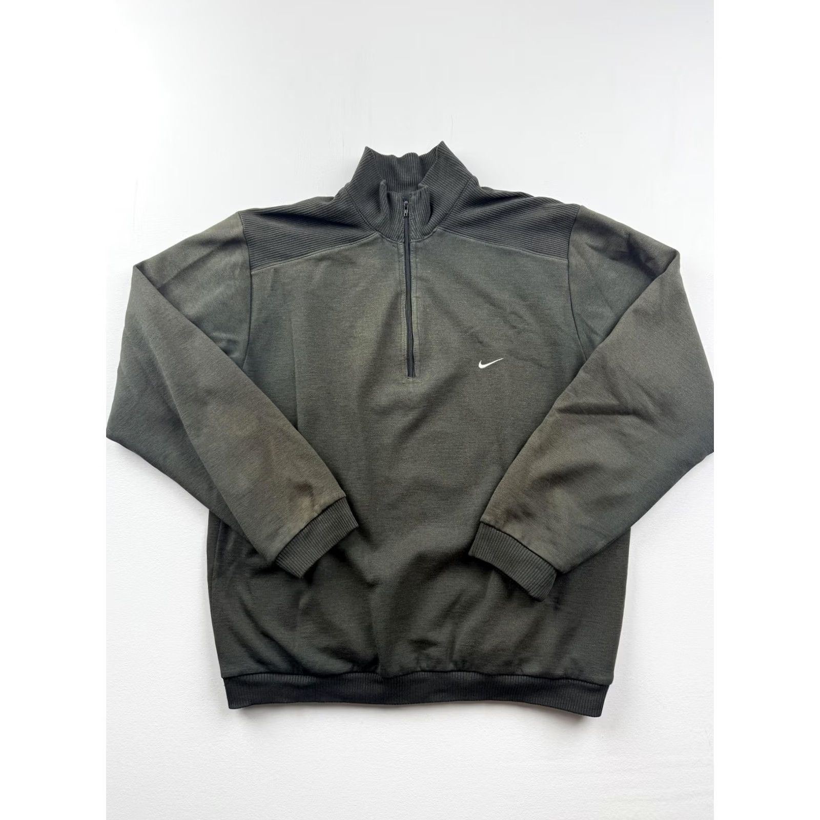 Nike Nike Golf Reversible Pullover Mens M Green Long Sleeve Quarter Zip Mock Neck Top Size US M / EU 48-50 / 2 - 2 Thumbnail