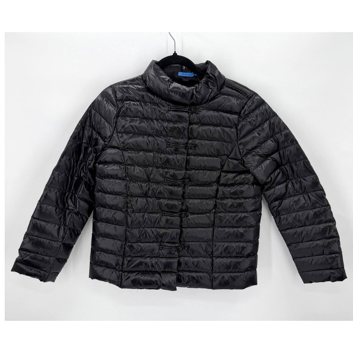 NWT J. McLaughlin Women's Hayes Shiny Black Puffer Jacket