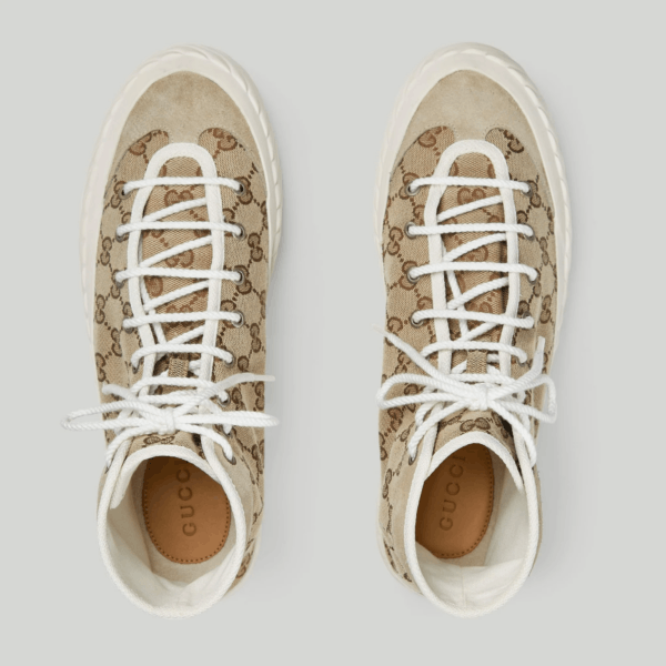 Gucci o1s1wg110425 Men's High Top GG Sneakers in Multicolor Size US 6.5 / EU 39-40 - 4 Thumbnail
