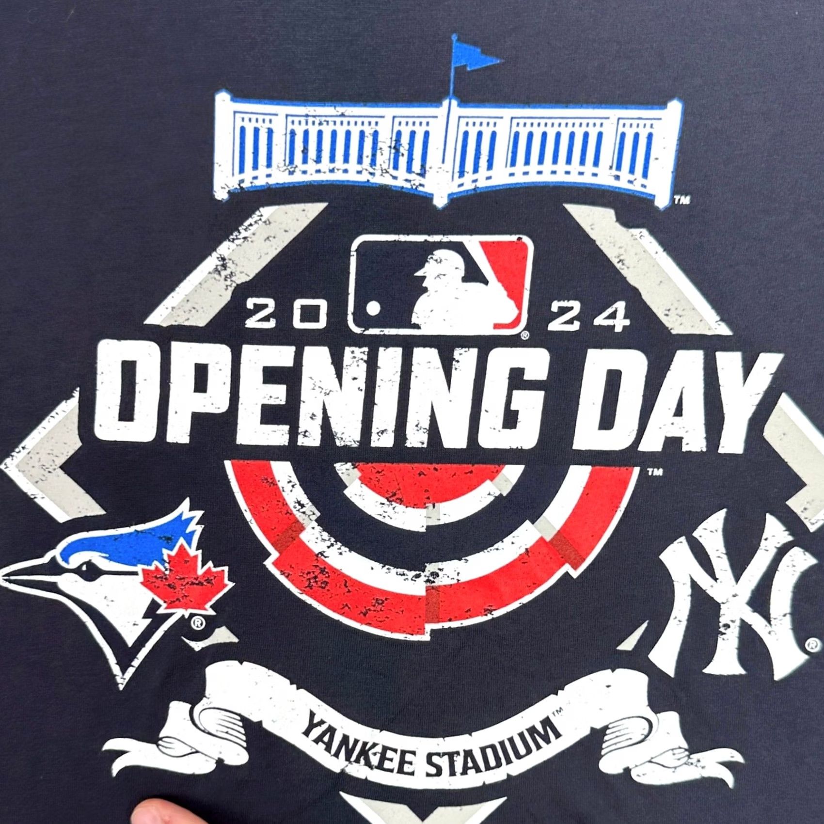 New Era New Era New York Yankees T-Shirt Mens Small Blue Opening Day 2024 Crew Neck Short Sleeve Graphic Print Cotton Baseball Tee Size US S / EU 44-46 / 1 - 6 Thumbnail