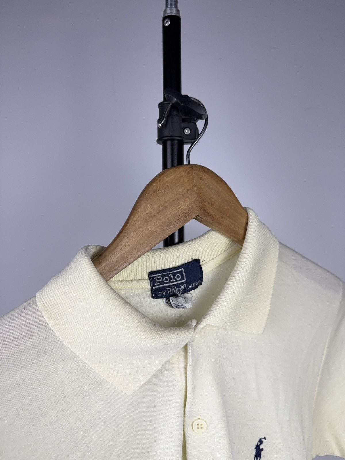 Polo Ralph Lauren Vintage Retro 90s Polo Ralph Lauren Yellow Cotton Polo Shirt Size US S / EU 44-46 / 1 - 5 Thumbnail
