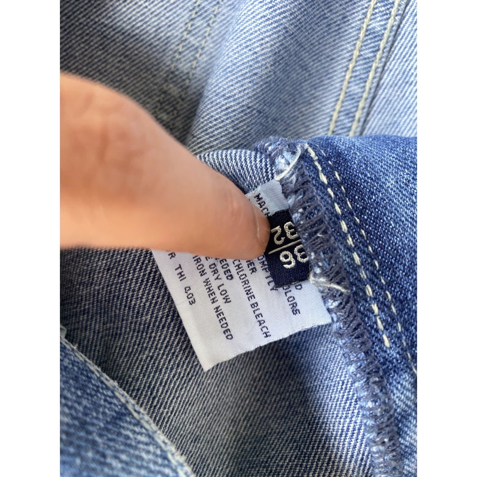 Nautica VINTAGE Nautica Carpenter Jeans 36x32 Wide-Leg Skater Hip Hop Denim Blue Mens Jeans Baggy Relaxed Regular 90s City USA Size US 36 / EU 52 - 3 Thumbnail