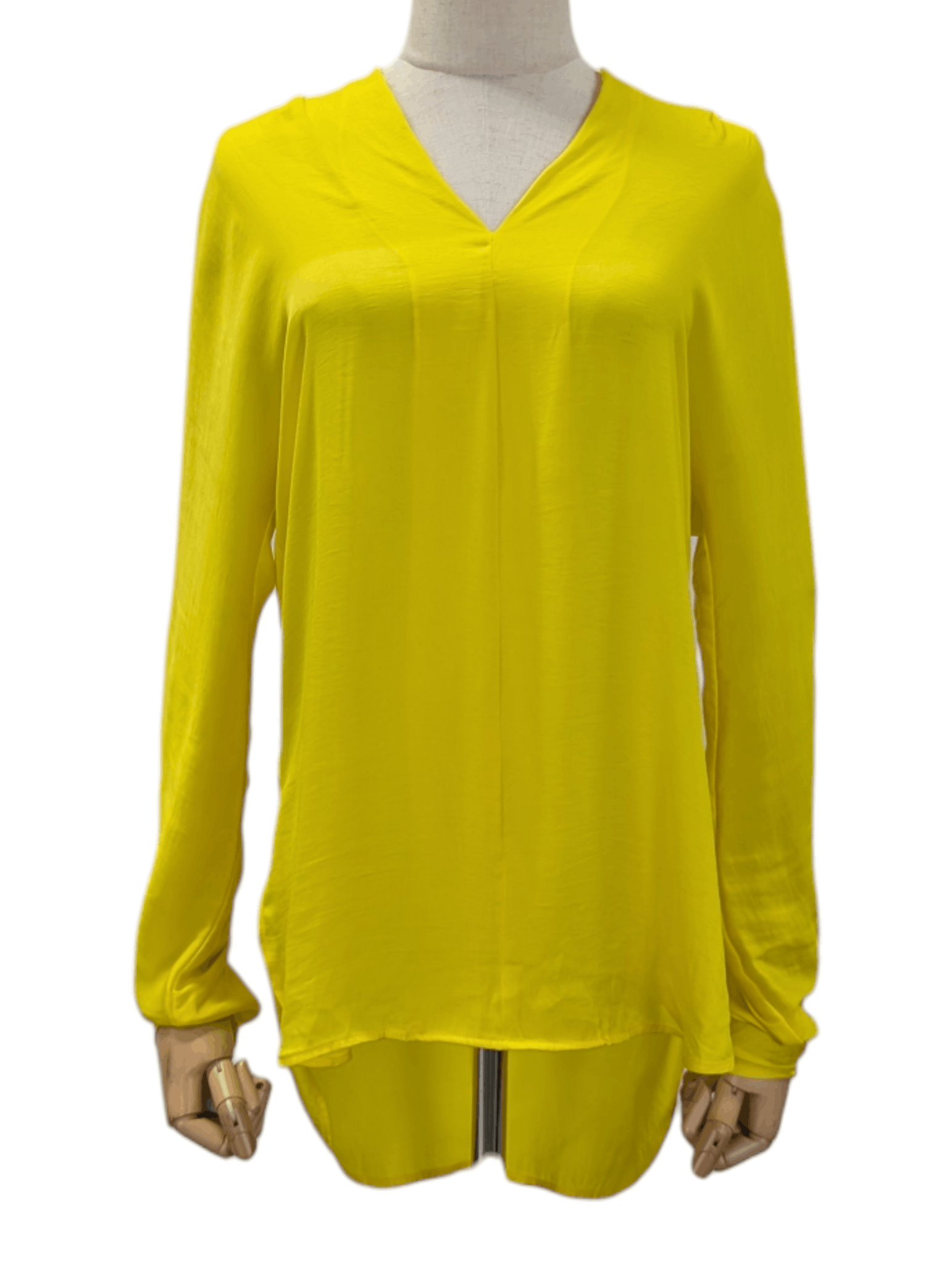 Ralph Lauren Ralph Lauren Yellow Long Sleeved V-Neck Top Size XS / US 0-2 / IT 36-38 - 1 Thumbnail