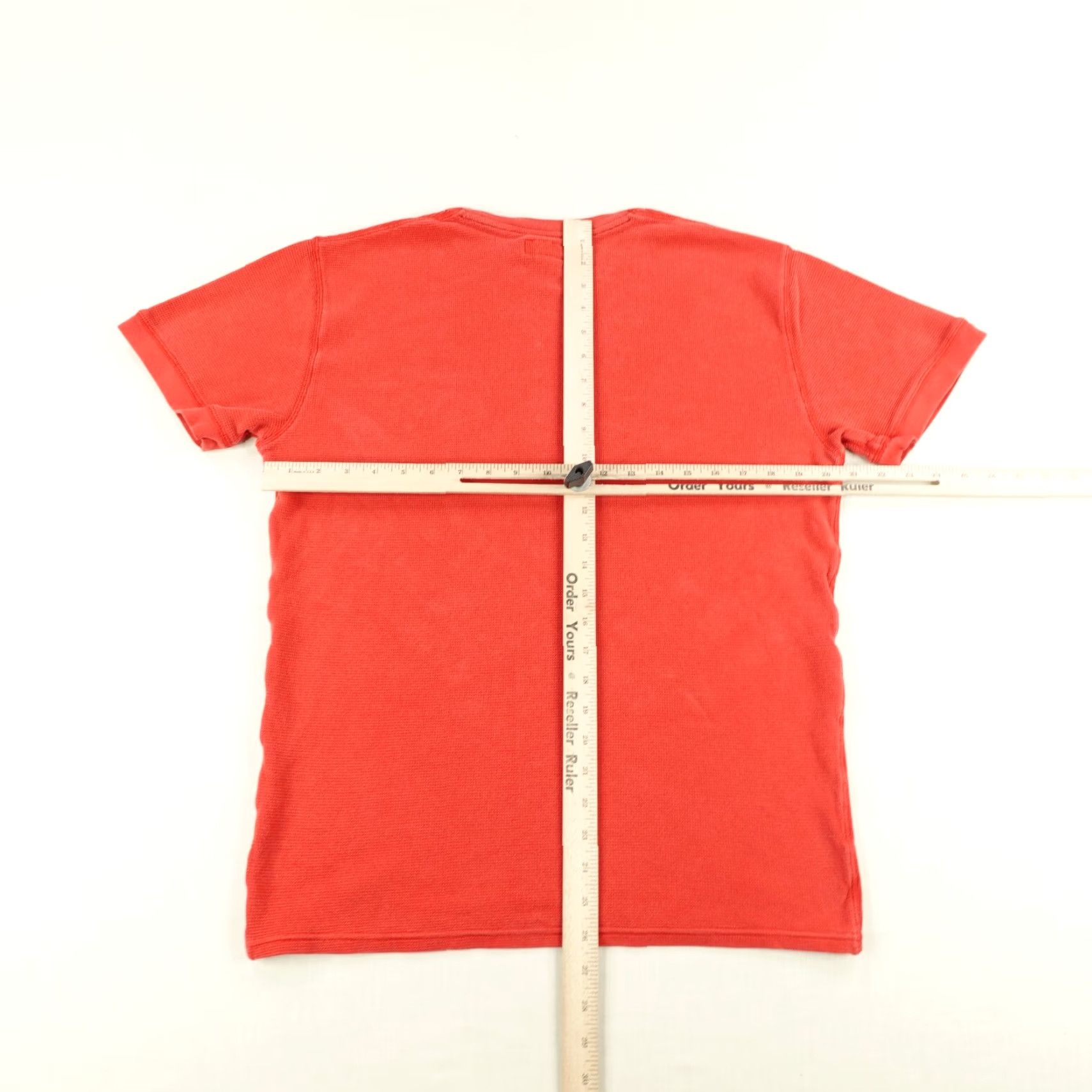 Polo Ralph Lauren Polo Ralph Lauren Red Waffle Knit Thermal Shirt Mens Large Crew Neck Logo Tee Size US L / EU 52-54 / 3 - 5 Thumbnail