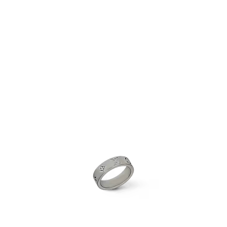 Louis Vuitton LV Mosaic Thin Ring - S Size ONE SIZE - 3 Thumbnail