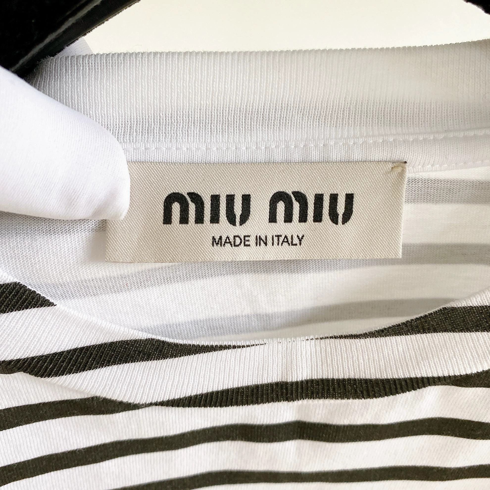 Miu Miu MIU MIU women's striped T-shirt Size S / US 4 / IT 40 - 5 Thumbnail