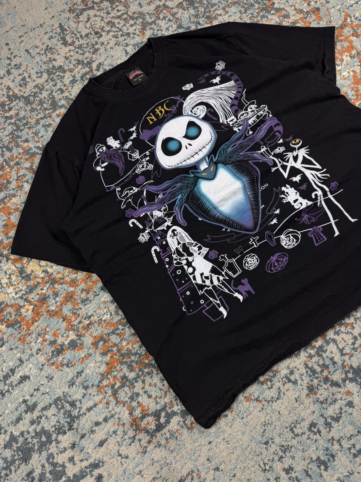 Vintage Vintage Y2K Tim Burton the nightmare before christmas tee Size US XL / EU 56 / 4 - 3 Thumbnail