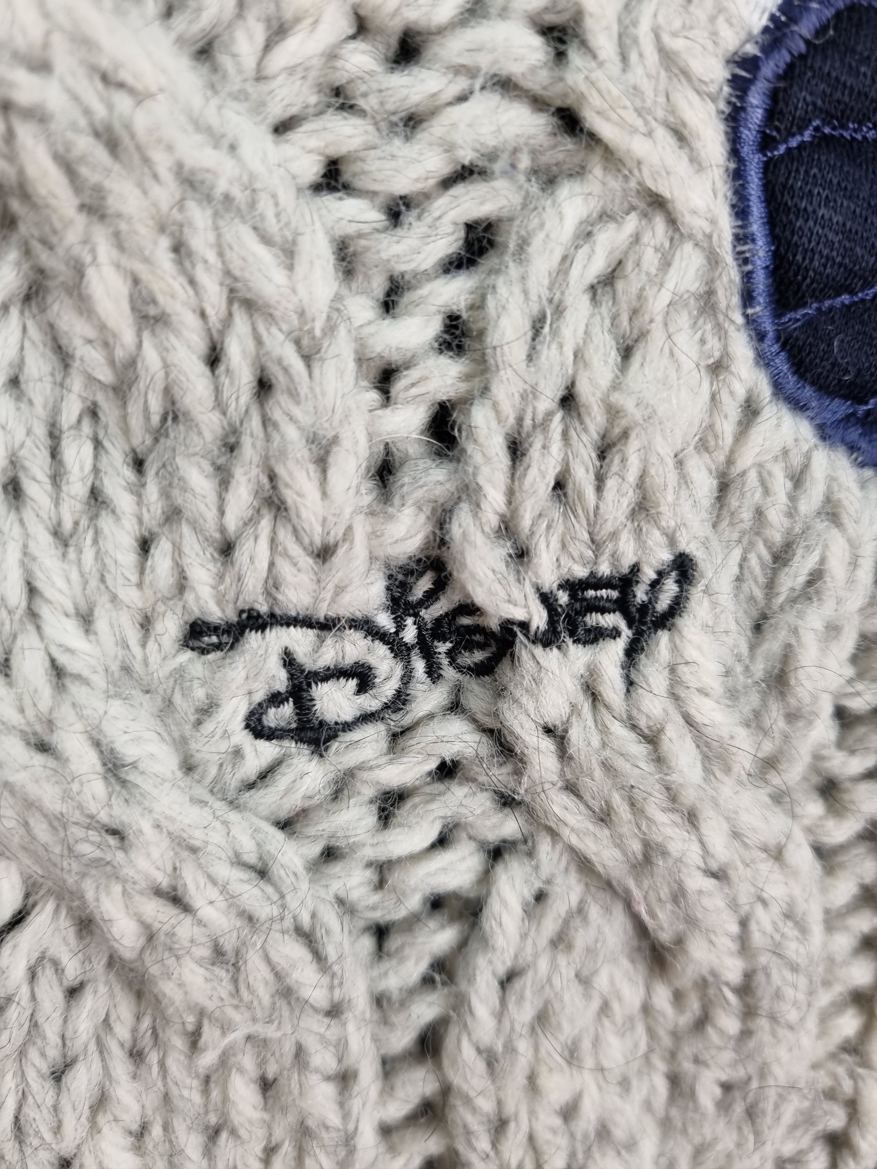 Disney × Vintage Heavy Cable Knitted Donald Duck Big Portret Vintage Sweater Size US XL / EU 56 / 4 - 12 Thumbnail