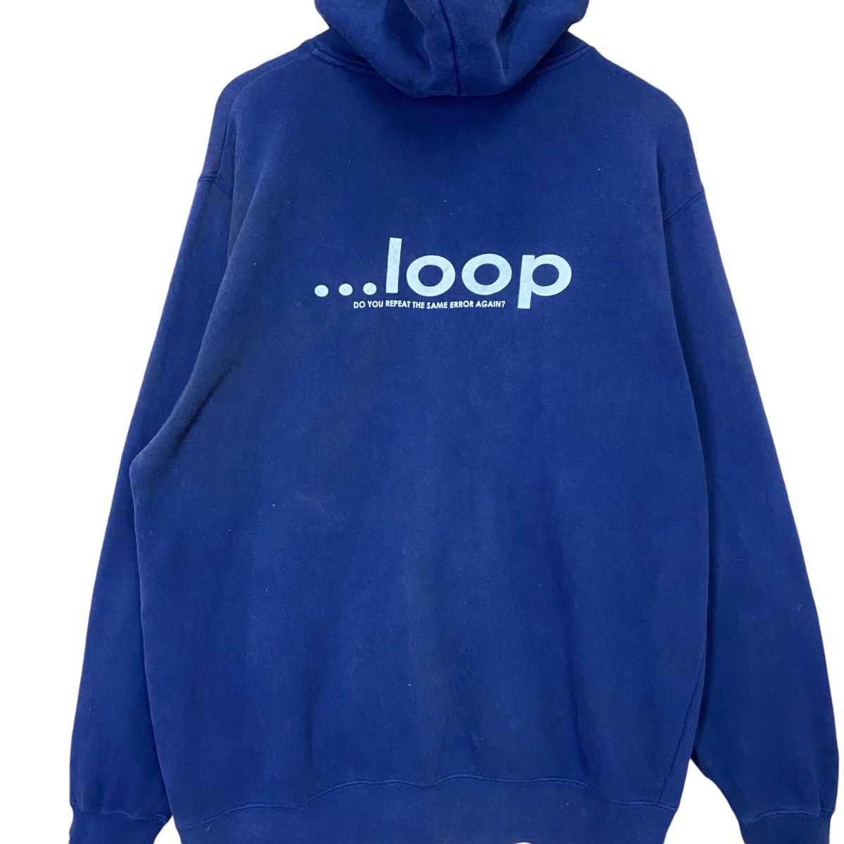 Vintage LOOP SKATE BRAND BIG LOGO ZIPPER HOODIE Size US L / EU 52-54 / 3 - 4 Thumbnail