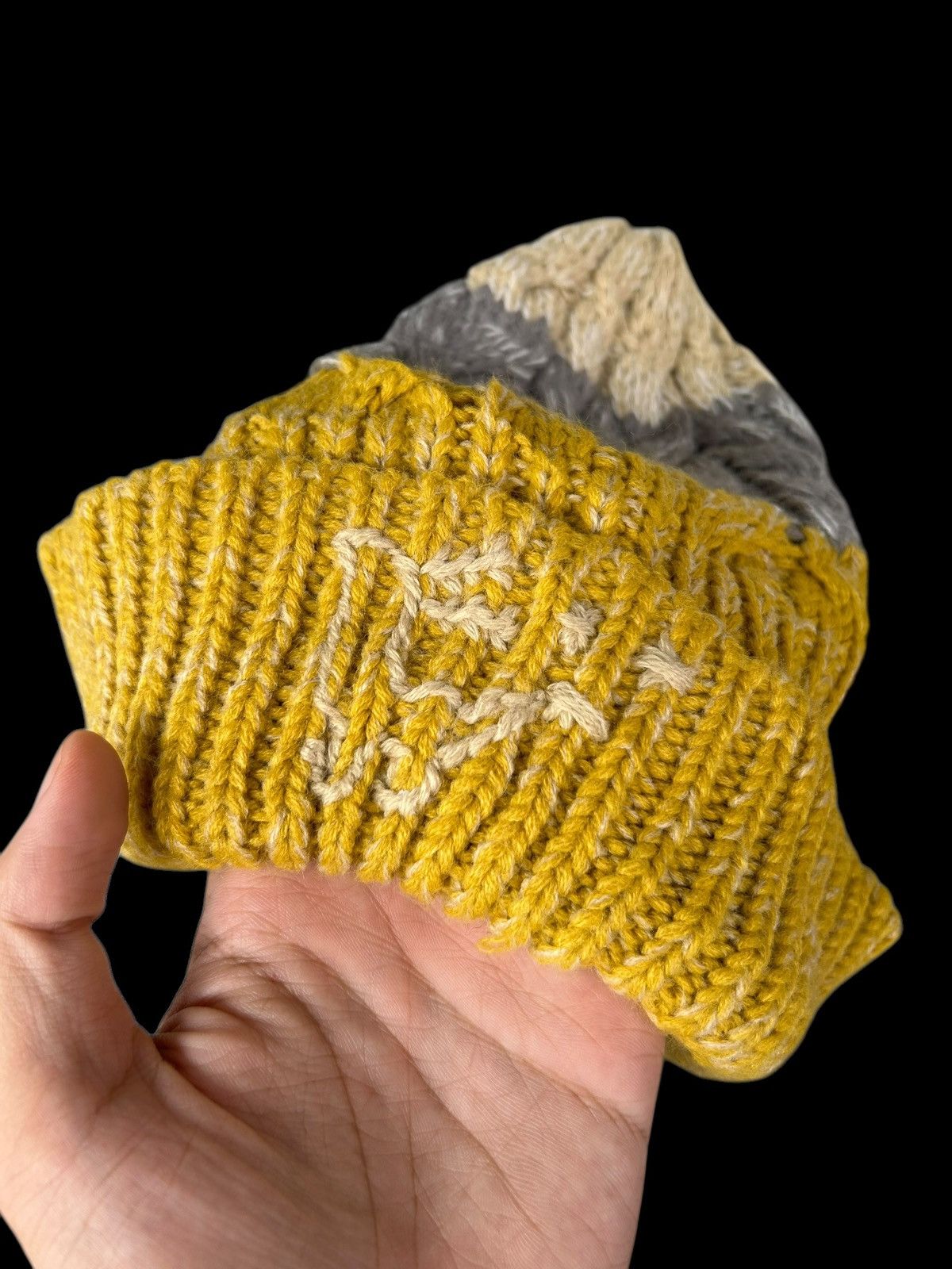 Japanese Brand × Kapital × Vintage Crochet Knitted Japanese Style Beanie Hats Rare 🎌☠️☠️ Size ONE SIZE - 4 Thumbnail