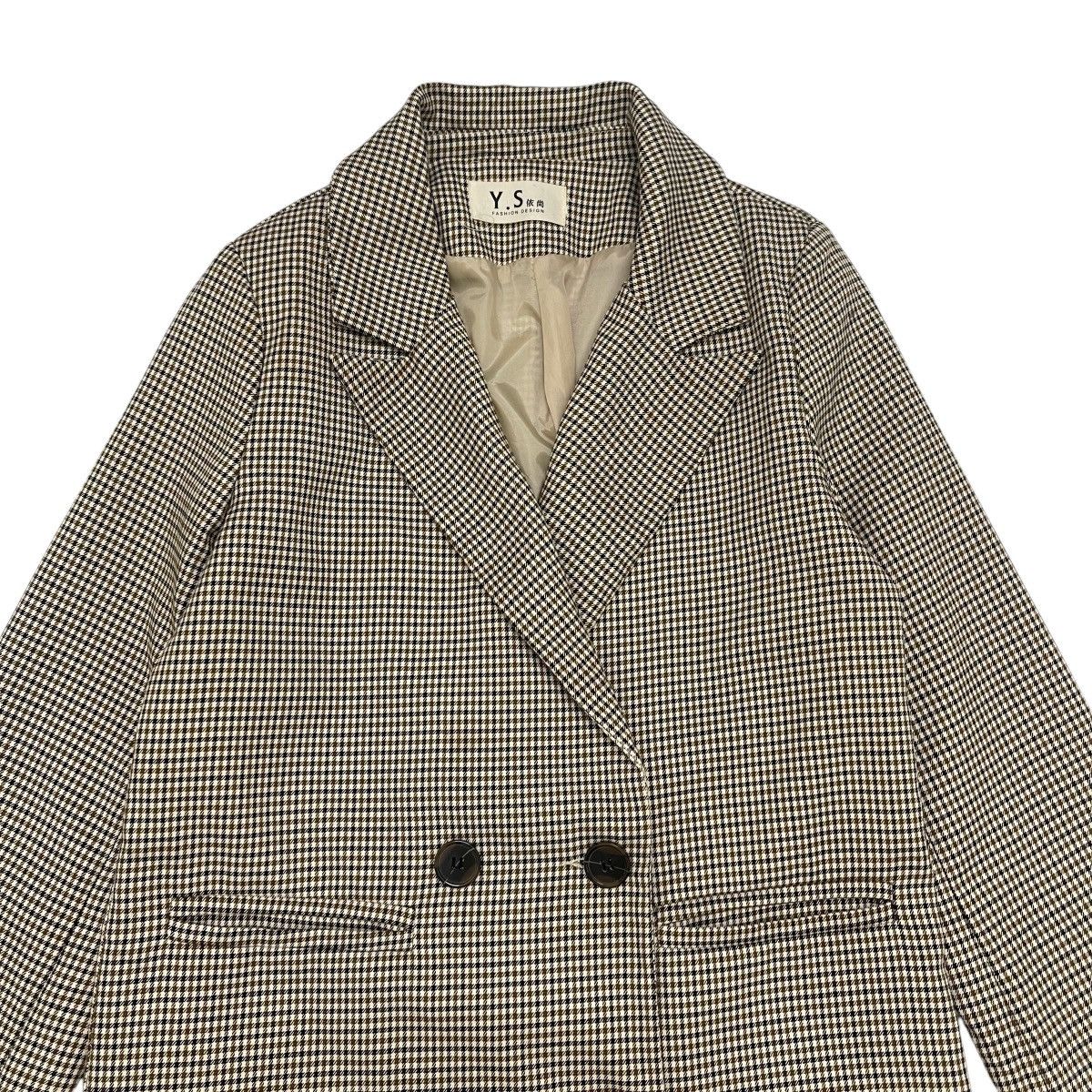 Japanese Brand × Y's × Yohji Yamamoto Y’s Yohji Yamamoto Gingham Jacket Size S / US 4 / IT 40 - 4 Thumbnail