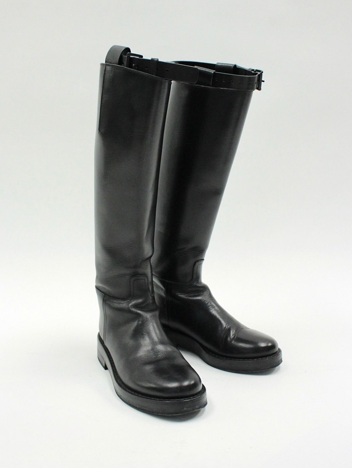 Ann Demeulemeester Ann Demeulemeester Leather Riding Boots Size US 7 / IT 37 - 1 Thumbnail