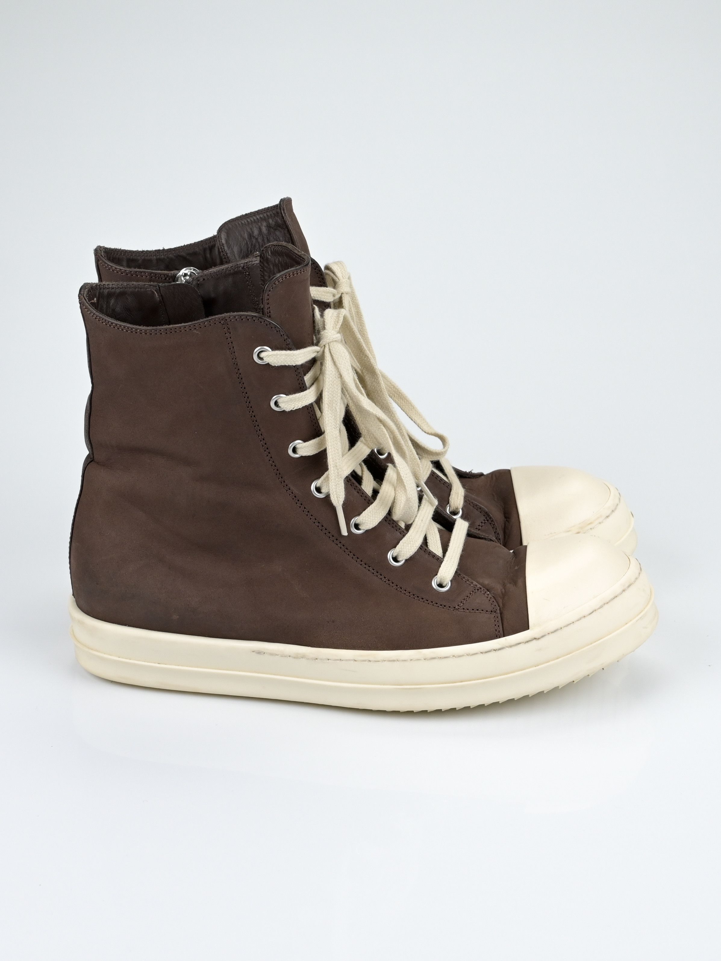 Rick Owens Mainline Leather High Top Ramones Size US 10 / EU 43 - 3 Thumbnail