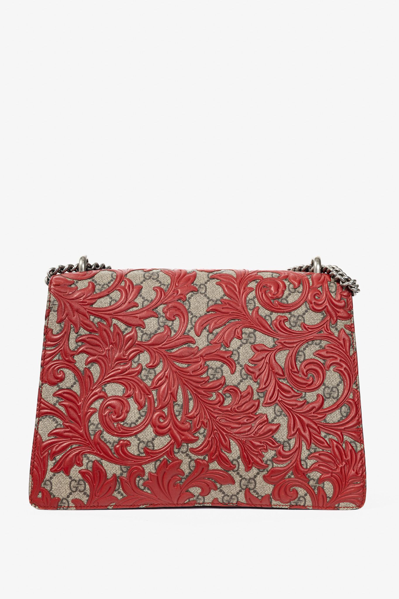 Gucci Gucci Dionysus Red Arabesque & GG Supreme Shoulder Bag Size ONE SIZE - 4 Thumbnail