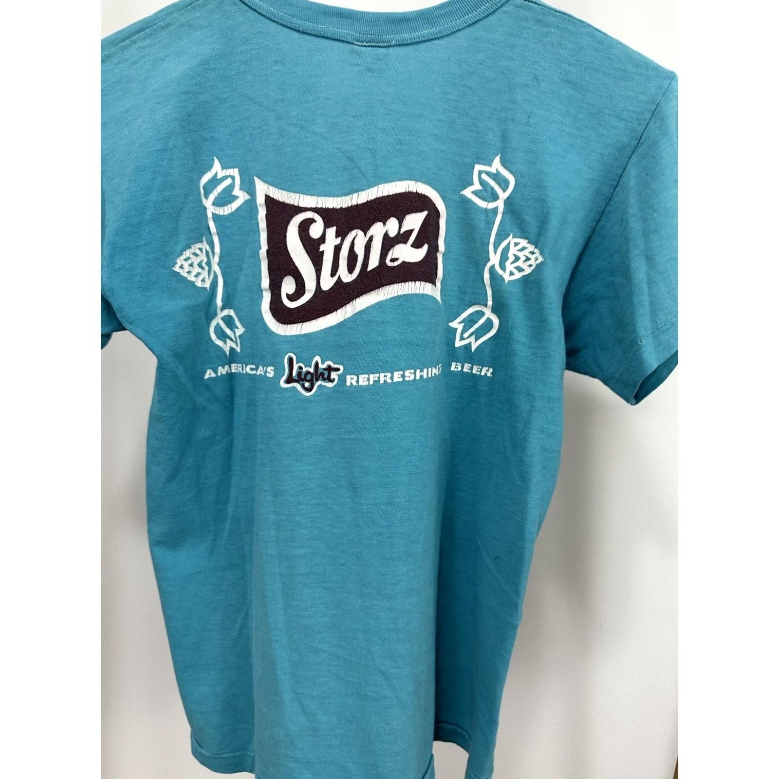Hanes Hanes VTG 60s Beer Promo Short Sleeve T-Shirt Size M Teal Mens Size US M / EU 48-50 / 2 - 4 Thumbnail