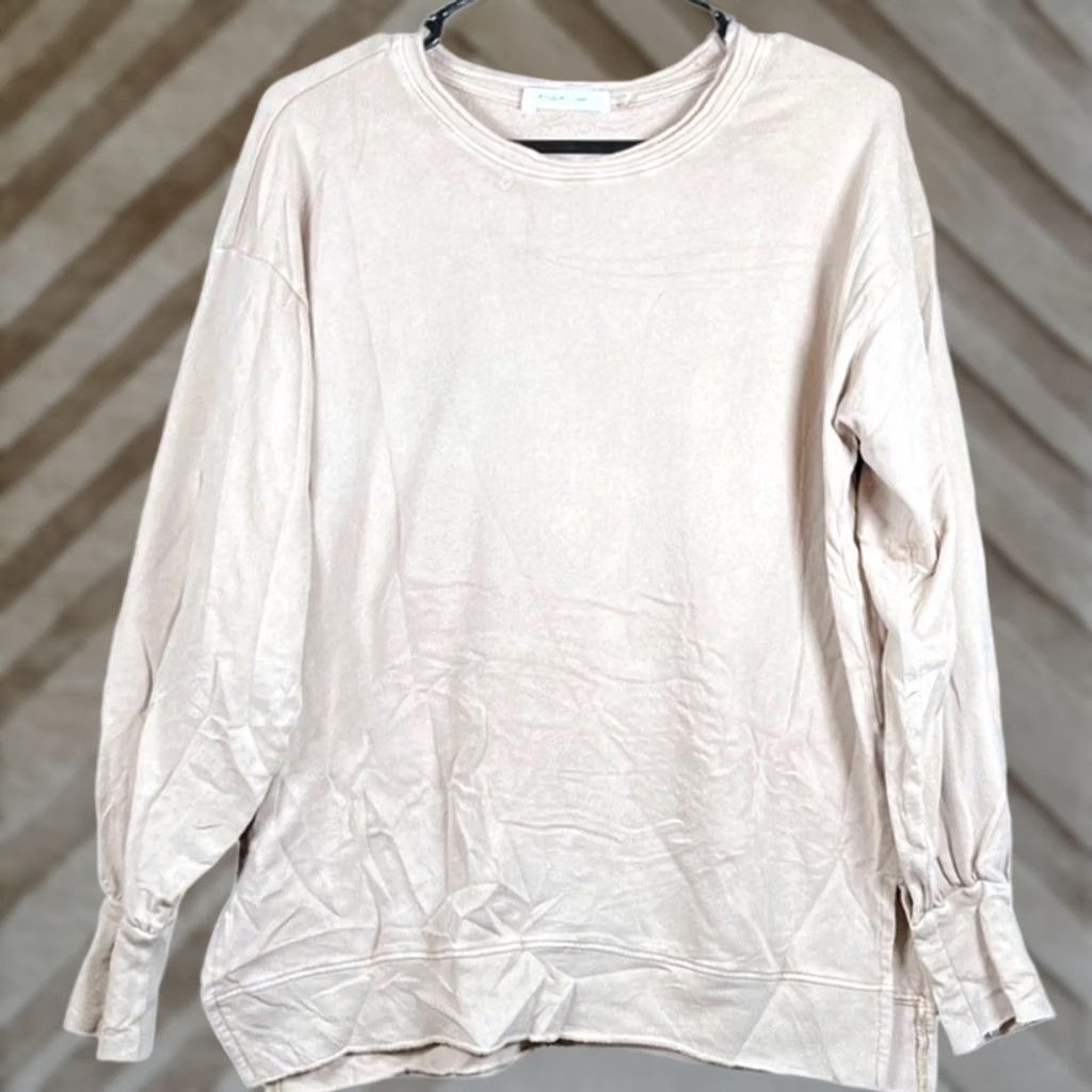 Vintage Mustard Seed Sweatshirt Tan Oversized Long Sleeve Pullover S Athletic Womens Crew Neck Casual Activewear Stretch Jersey Knit Regular 1 Size S / US 4 / IT 40 - 1 Thumbnail