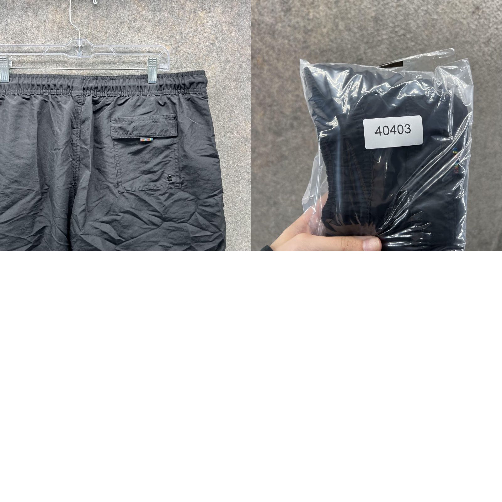 Calvin Klein Calvin Klein Swim Trunks Shorts Mens XXL Black Rainbow Pride Logo Drawstring Size US 39 - 8 Thumbnail