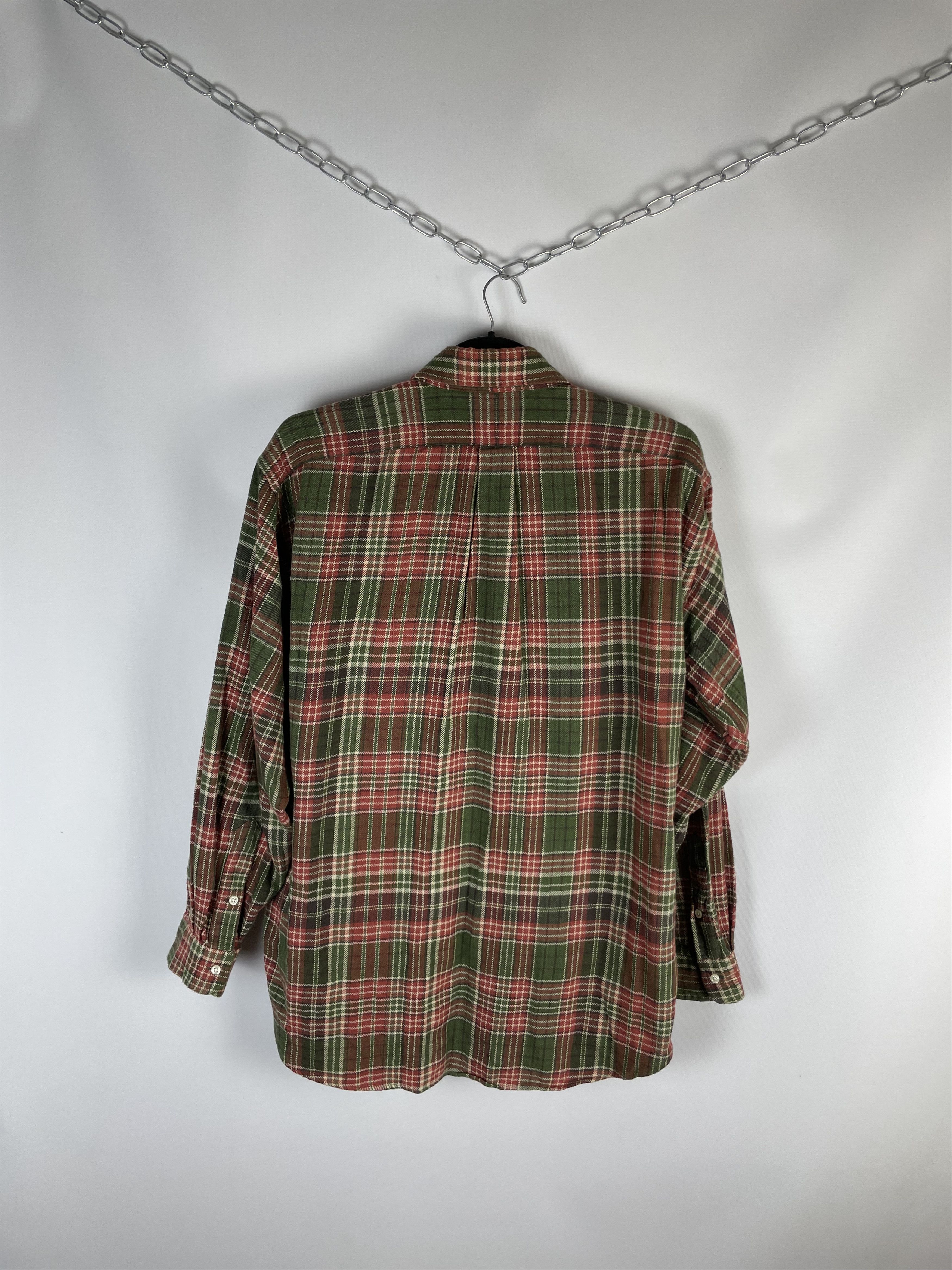 Flannel Flannel Polo Ralph Lauren Vintage Mens Shirt Size US L / EU 52-54 / 3 - 8 Thumbnail