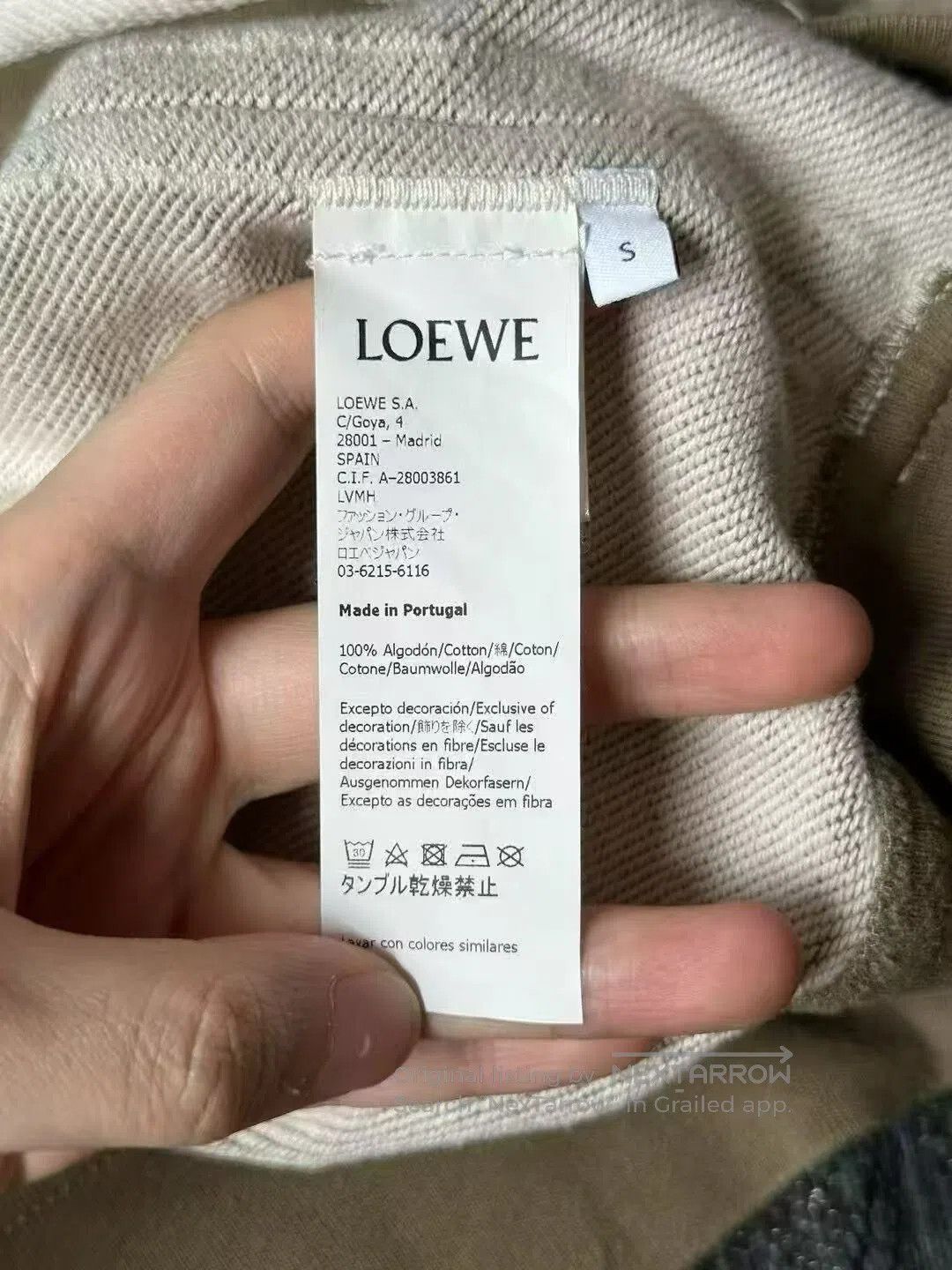 Loewe Loewe Contrast Stitch Logo Hoodie. Size US S / EU 44-46 / 1 - 4 Thumbnail