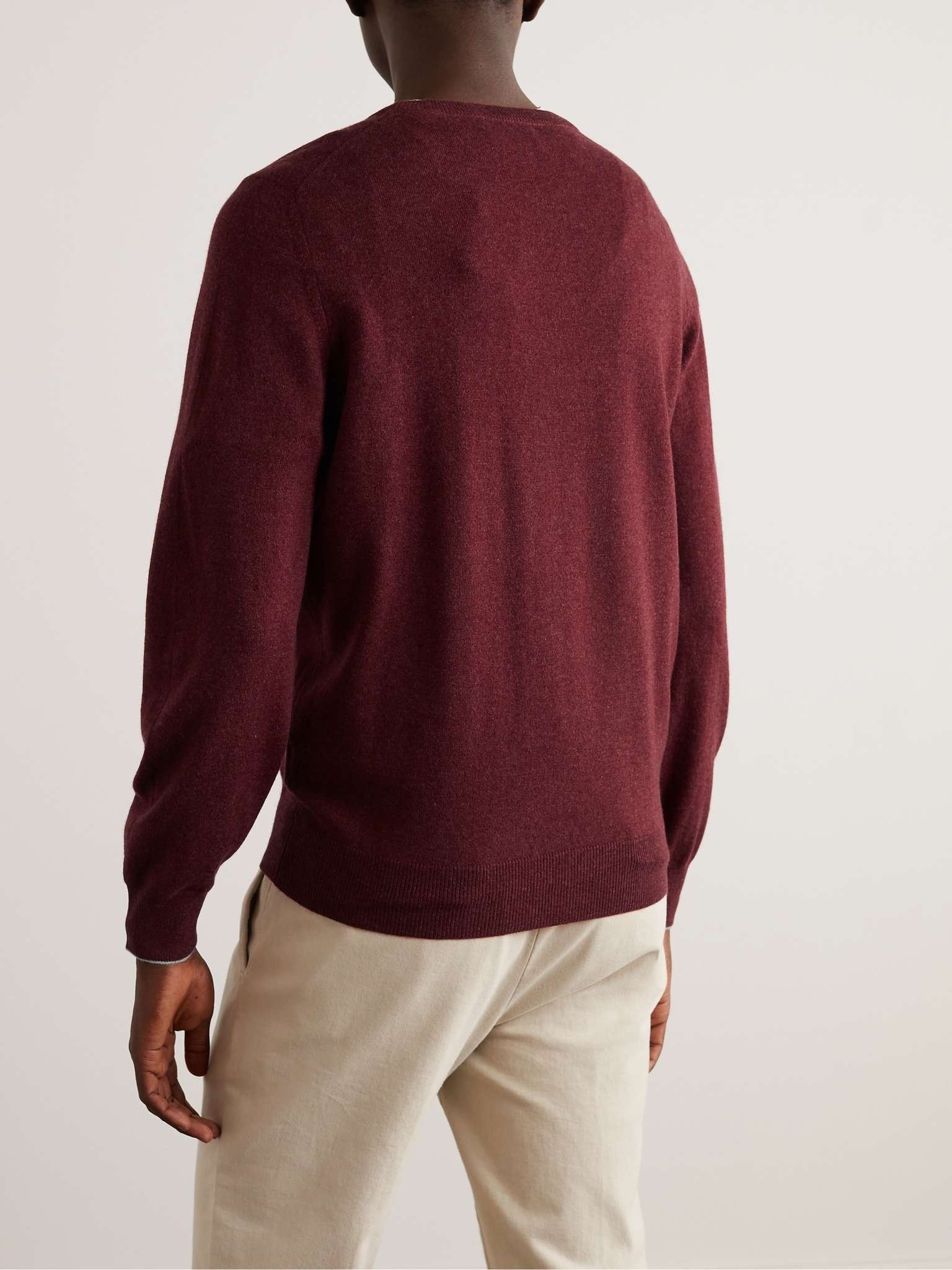 Brunello Cucinelli o1w1db10924 Cashmere Sweater in Dark Red Size US XL / EU 56 / 4 - 3 Thumbnail