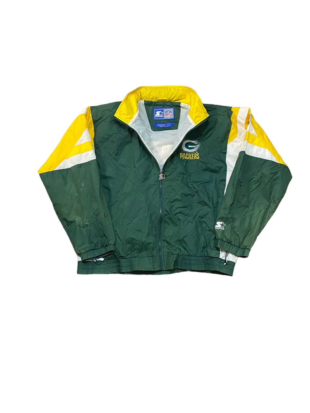 NFL × Vintage Vintage Green Bay Packers Starter zip up hooded jacket Size US XL / EU 56 / 4 - 2 Thumbnail